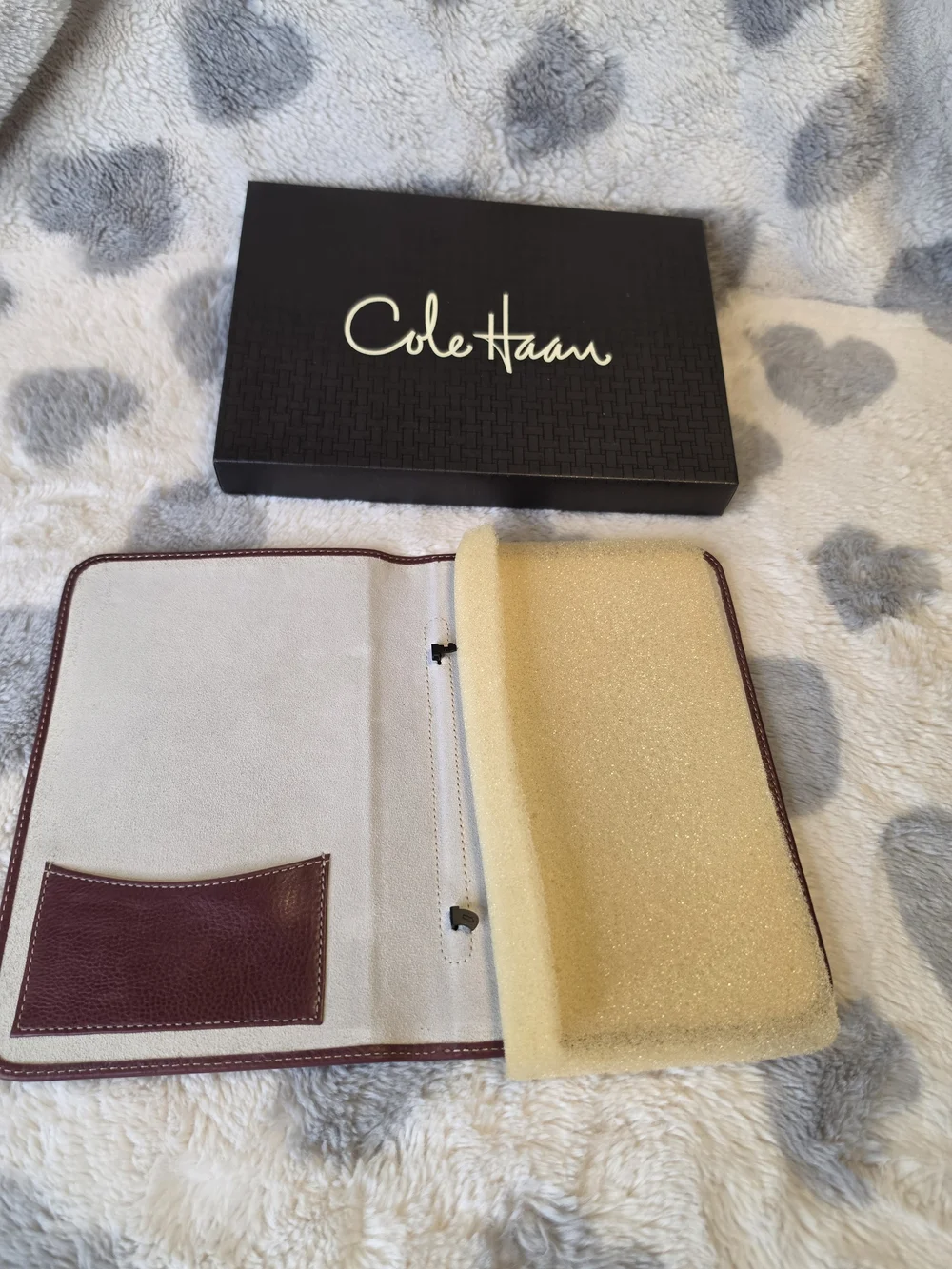 Cole Haan Burgundy Leather Kindle Cover